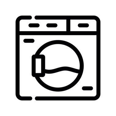 Çamaşır makinesi simgesi, taslak biçimi
