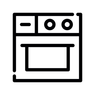 Mutfak vektör çizgisi simgeleri