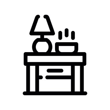 Kahvaltı simgesi, vektör illüstrasyonu, düz tabela