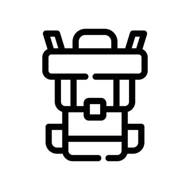 Gaz tankı ikon vektörü. İzole edilmiş kontür sembolü gösterimi