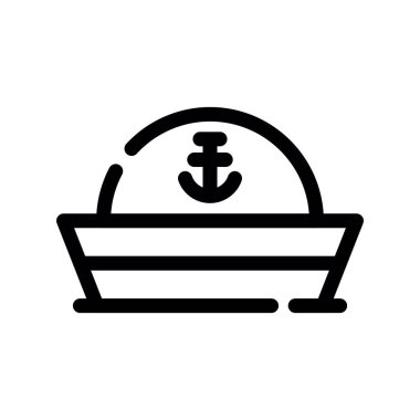deniz gemisi simgesi vektör illüstrasyonu