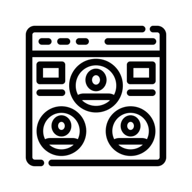 Laptop vektör simgesine sahip tarayıcı penceresi