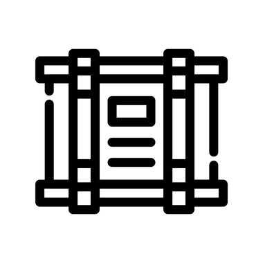 kitap vektörü ince çizgi simgesi