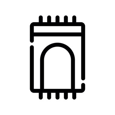 Yapı vektörü ince çizgi simgesi