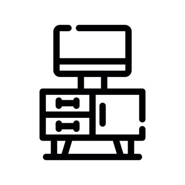 bilgisayar vektör çizgisi simgesi