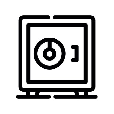 ekran simgesi olan dizüstü bilgisayar, basit vektör illüstrasyonu