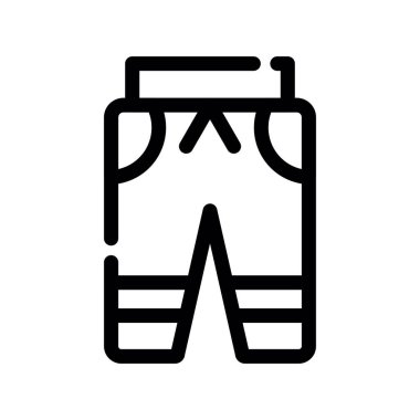 Sırt çantası vektörü ince çizgi simgesi