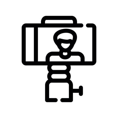 kamera fotoğraf makinesi simgesi ana hat biçiminde