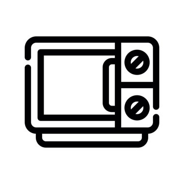 kamera vektörü ince çizgi simgesi