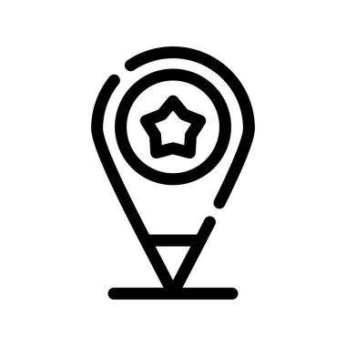 konum haritası simgesi simgesi. beyaz arkaplanda izole edilmiş web tasarımı için konum haritası vektör simgesi