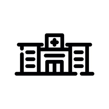 sağlık vektörü ince çizgi simgesi