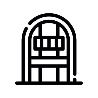 Bir ahşap simgenin vektör illüstrasyonu