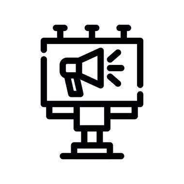 Vektör içinde megafon simgesi