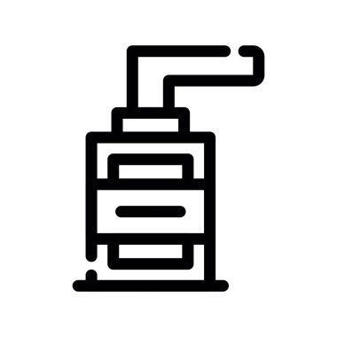 Gaz ısıtıcı simgesinin vektör illüstrasyonu