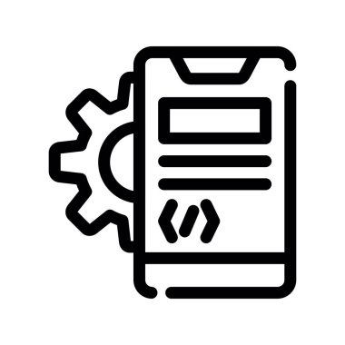 ayarlar vektör ince çizgi simgesi