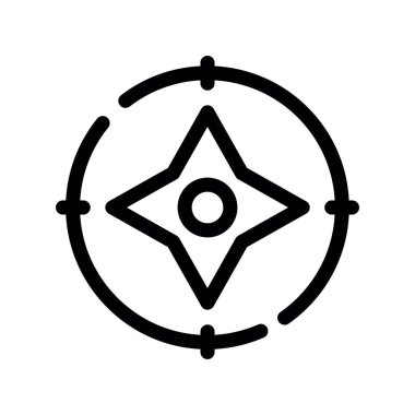 pusula vektör simgesi