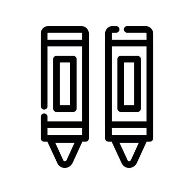 kalem vektör satırı simgesi