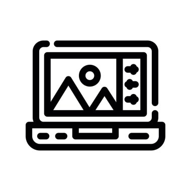 video kamera ikonu vektör illüstrasyonu