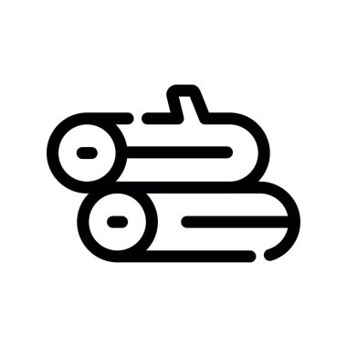 araba koltuğu çizgisi ikon vektör çizimi