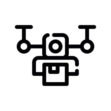 vektör drone teknolojisi simgesi