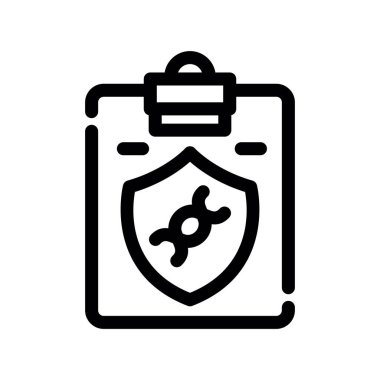 Güvenli vektör ince çizgi simgesi