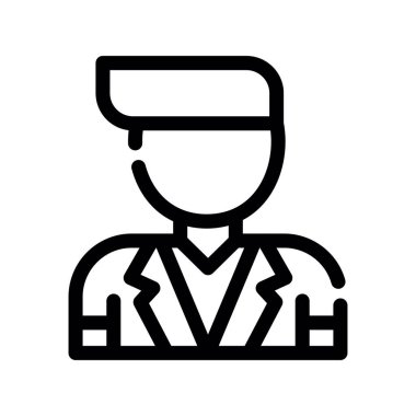 Bir insan simgesinin vektör illüstrasyonu