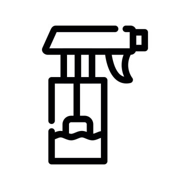 duş vektörü ince çizgi simgesi