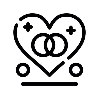 Alyans halkaları vektör tasarımı illüstrasyonu