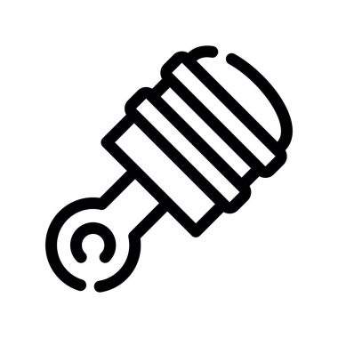 ampul vektörü ince çizgi simgesi