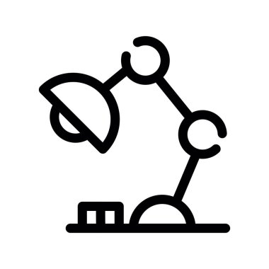 Robot robot kolu, satır biçimi vektör simgesi tasarımı