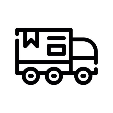 Kamyon. Web simgesi basit tasarım