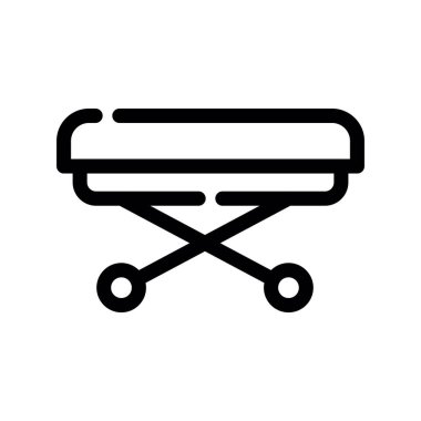 Barbekü vektörü ince çizgi simgesi