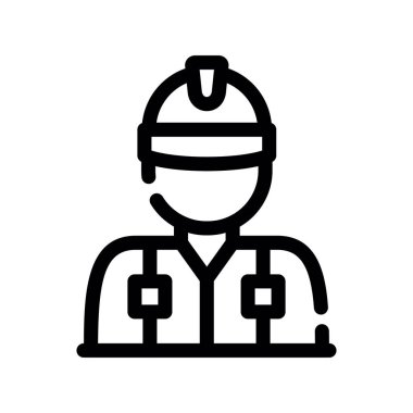 Mühendis simgesi vektör çizimi