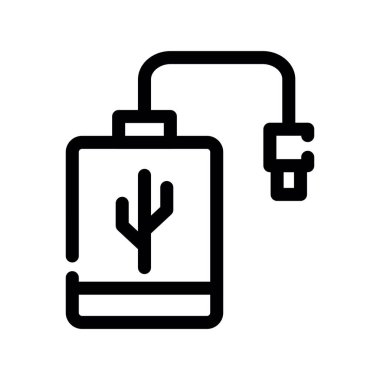 enerji vektörü ince çizgi simgesi