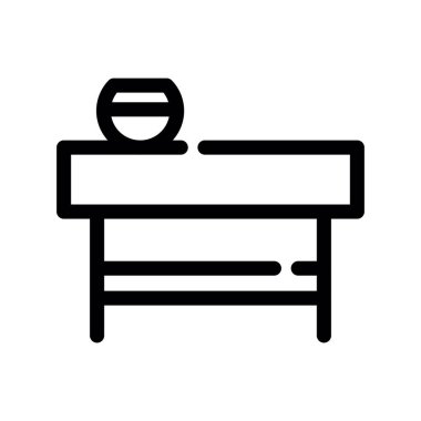 tablo vektörü ince çizgi simgesi