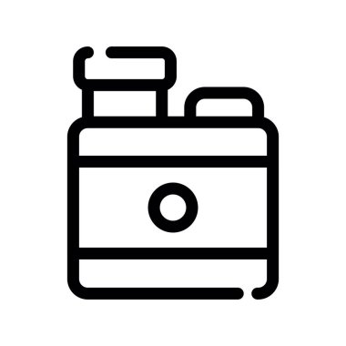 kamera vektörü ince çizgi simgesi