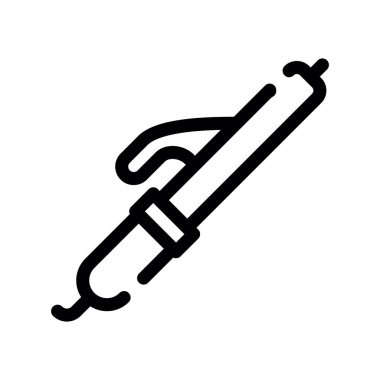 balıkçı çubuğu çizgisi vektör illüstrasyonu