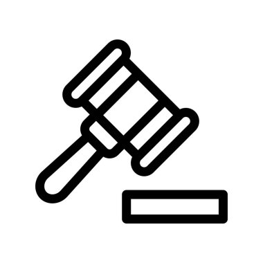 açık artırma hızı çizgisi simgesi, vektör illüstrasyonu