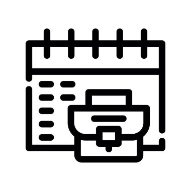 takvim vektörü ince çizgi simgesi