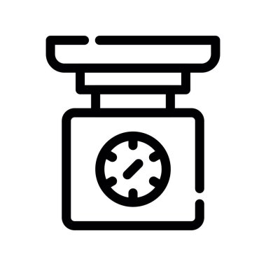 Alarm saat simgesi. Beyaz arkaplanda izole edilmiş web tasarımı için Alarm saat vektör simgesi taslağı