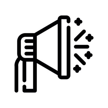 Megafon ikonu vektör illüstrasyonu