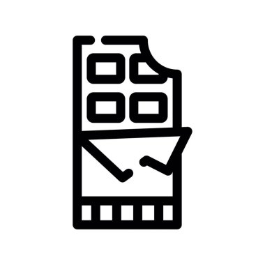 ATM satırı vektör simgesi.