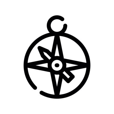 Pusula vektör satırı simgesi