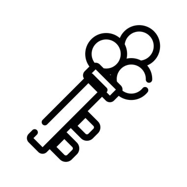 Anahtar simgesi vektör illüstrasyonu