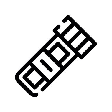 Bir termometrenin modern bir simgesinin vektör çizimi