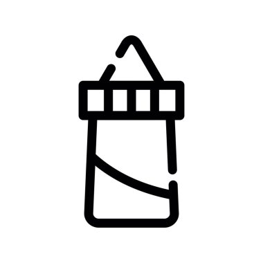 Bir şişe simgesinin vektör illüstrasyonu