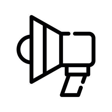 Megafon ikonu vektör illüstrasyonu