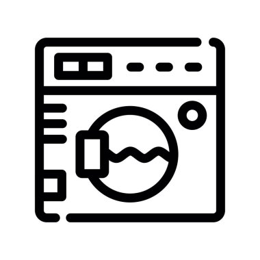 kamera vektörü ince çizgi simgesi