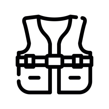 yelek simge vektör çizim