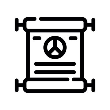 Barış vektörü illüstrasyonu